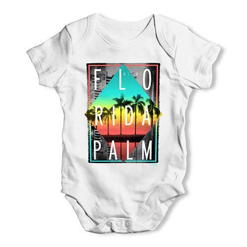 Florida Palm Baby Unisex Baby Grow Bodysuit