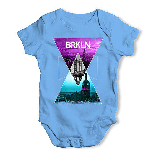 Brooklyn Neon Triangles Baby Unisex Baby Grow Bodysuit