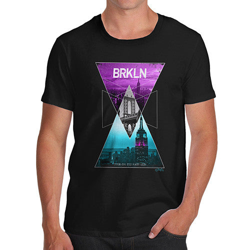 Brooklyn Neon Triangles Men's T-Shirt