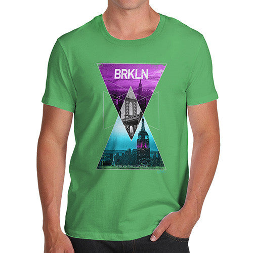 Brooklyn Neon Triangles Men's T-Shirt