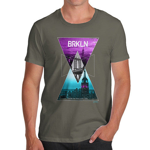 Brooklyn Neon Triangles Men's T-Shirt