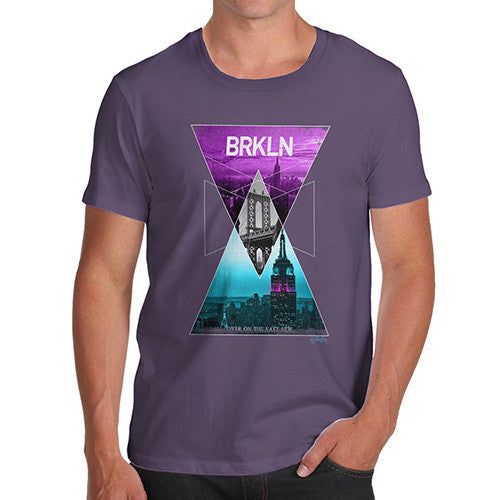 Brooklyn Neon Triangles Men's T-Shirt