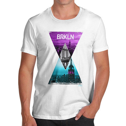 Brooklyn Neon Triangles Men's T-Shirt