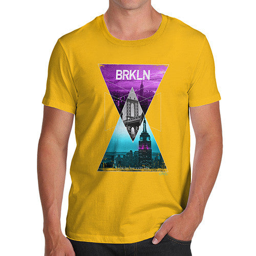 Brooklyn Neon Triangles Men's T-Shirt