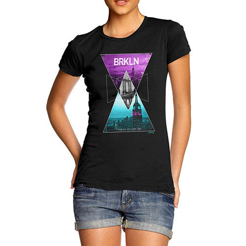 Brooklyn Neon Triangles Women's T-Shirt 