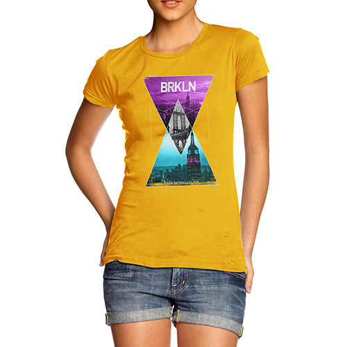 Brooklyn Neon Triangles Women's T-Shirt 