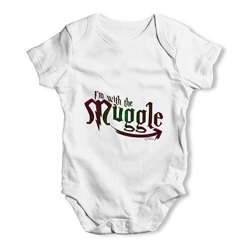 I'm With The Muggle Baby Unisex Baby Grow Bodysuit