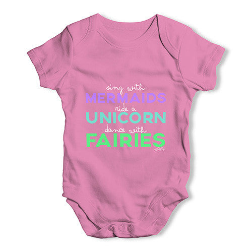 Sing With Mermaids Baby Unisex Baby Grow Bodysuit