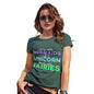 Funny Gifts For Women Sing With Mermaids Women's T-Shirt Large Bottle Green