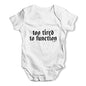 Too Tired To Function Baby Unisex Baby Grow Bodysuit