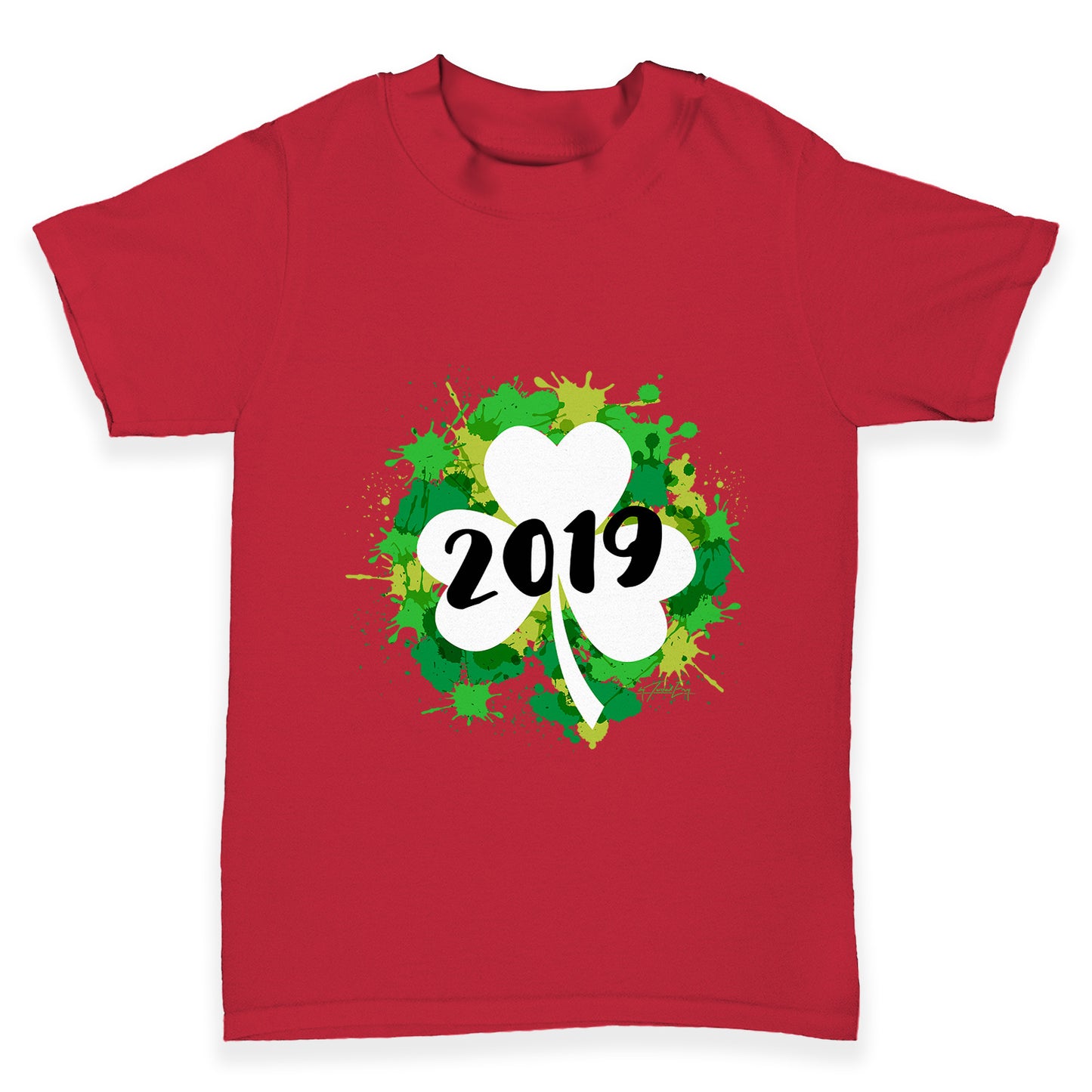 St Patrick's Day Clover Year Baby Toddler T-Shirt