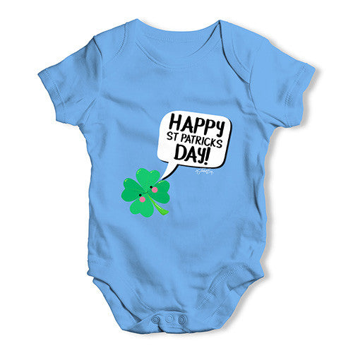 Cute Clover St Patrick's Day Baby Unisex Baby Grow Bodysuit