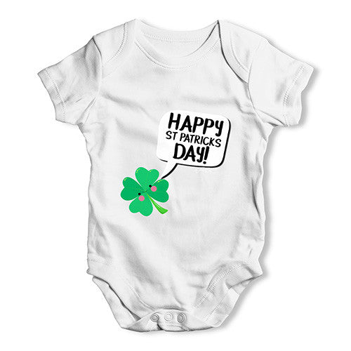 Cute Clover St Patrick's Day Baby Unisex Baby Grow Bodysuit