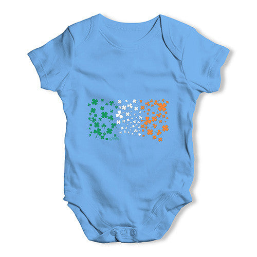 Irish Clover Flag Baby Unisex Baby Grow Bodysuit