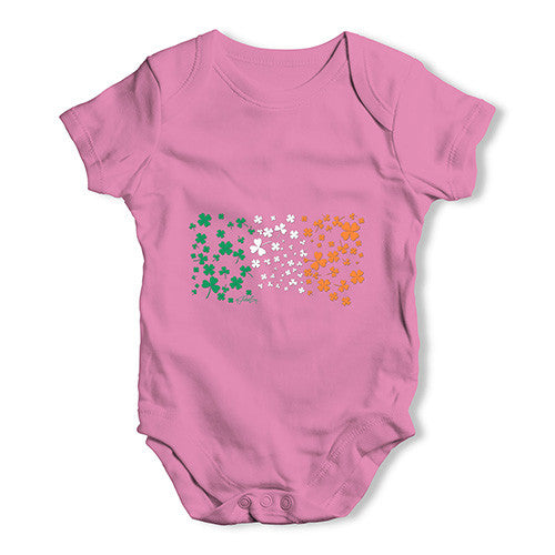 Irish Clover Flag Baby Unisex Baby Grow Bodysuit