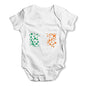 Irish Clover Flag Baby Unisex Baby Grow Bodysuit