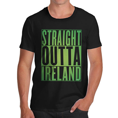 Straight Outta Ireland Green  Men's T-Shirt