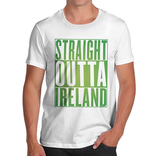 Straight Outta Ireland Green  Men's T-Shirt