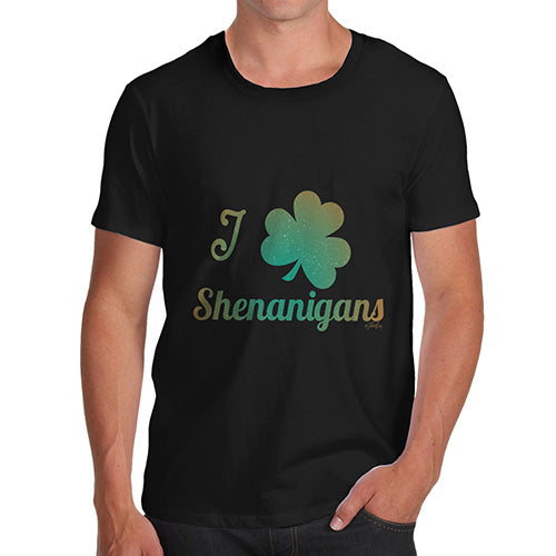 I Love Shamrock Shenanigans Irish Green Men's T-Shirt