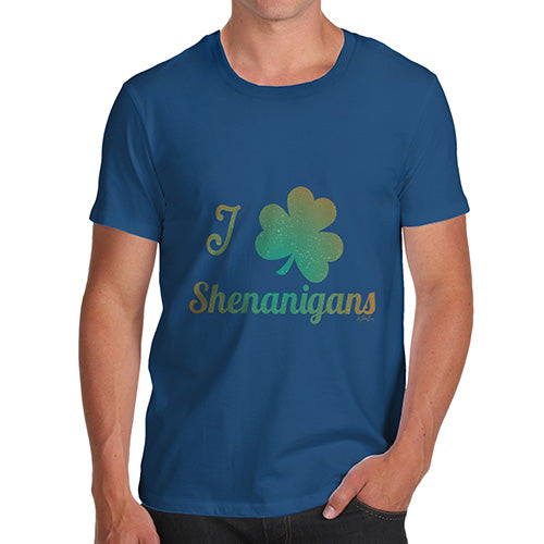 I Love Shamrock Shenanigans Irish Green Men's T-Shirt