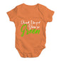 Funny Baby Clothes Drink Until You're Green Baby Unisex Baby Grow Bodysuit 0-3 Months Orange