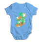 Ireland Paint Splats Silhouette Baby Unisex Baby Grow Bodysuit