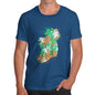 Ireland Paint Splats Silhouette Men's T-Shirt