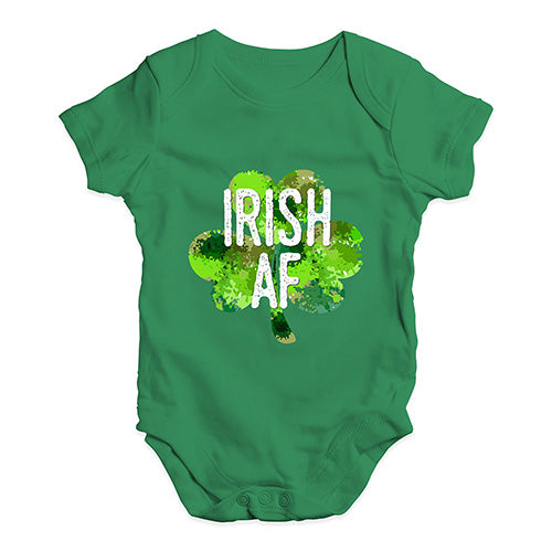 Funny Infant Baby Bodysuit Onesies Irish AF Baby Unisex Baby Grow Bodysuit 12-18 Months Green