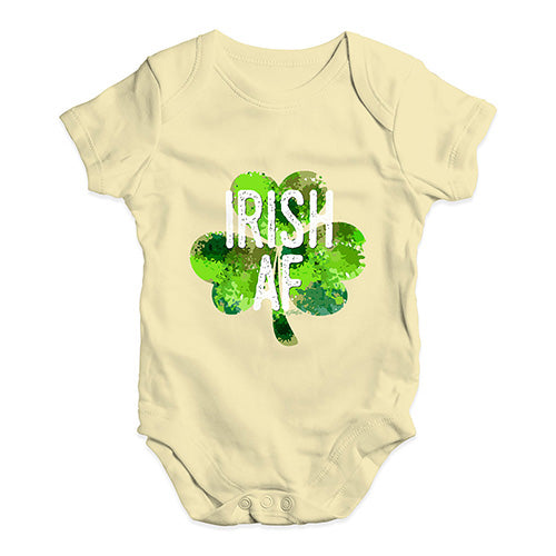 Baby Grow Baby Romper Irish AF Baby Unisex Baby Grow Bodysuit 0-3 Months Lemon