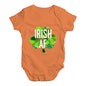 Baby Grow Baby Romper Irish AF Baby Unisex Baby Grow Bodysuit Newborn Orange