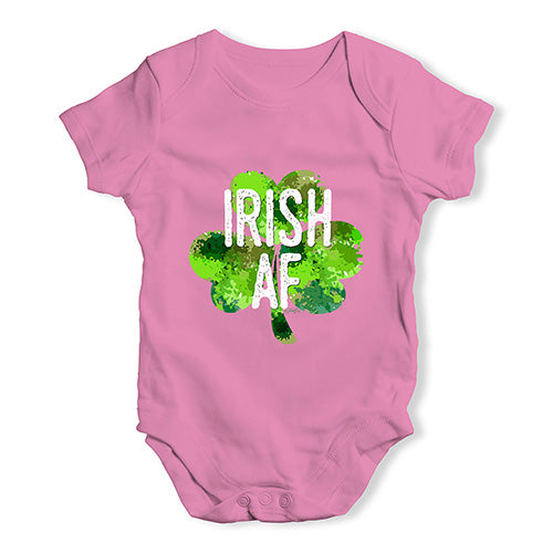 Baby Boy Clothes Irish AF Baby Unisex Baby Grow Bodysuit 6-12 Months Pink