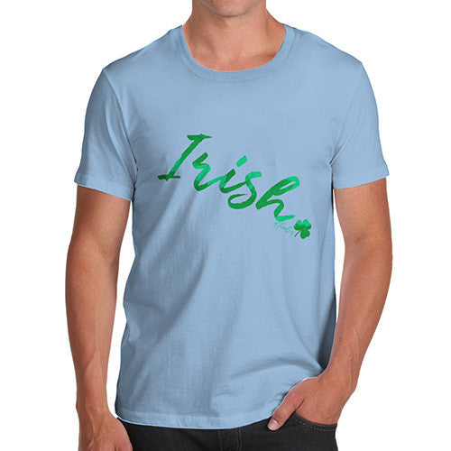 Irish Shamrock Handwriting Men's T-Shirt