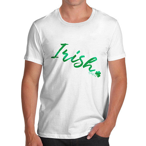 Irish Shamrock Handwriting Men's T-Shirt