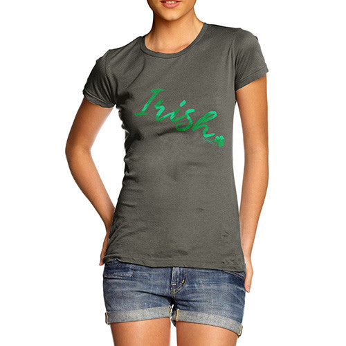 Irish Shamrock Handwriting Women's T-Shirt 