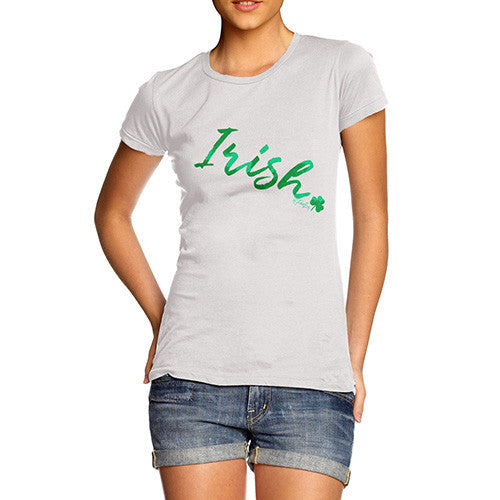 Irish Shamrock Handwriting Women's T-Shirt 