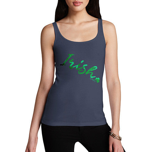 Irish Shamrock Handwriting Women's Tank Top