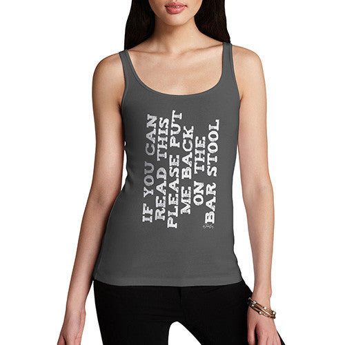 Put Me Back On The Bar Stool Women's Tank Top