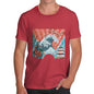 Japanese Fan Koi Wave Temple Men's T-Shirt