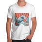 Japanese Fan Koi Wave Temple Men's T-Shirt