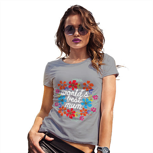 World's Best Mum Flowers Women's T-Shirt 