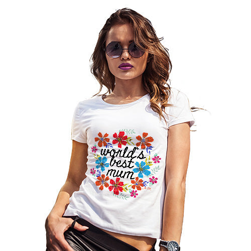 World's Best Mum Flowers Women's T-Shirt 