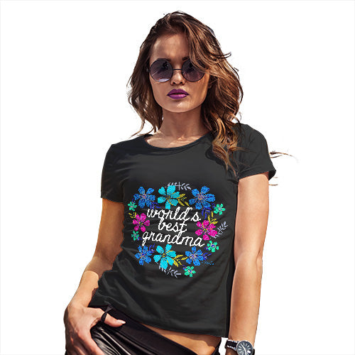 World's Best Grandma Flowers Women's T-Shirt 
