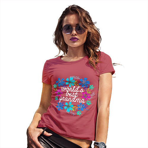 World's Best Grandma Flowers Women's T-Shirt 