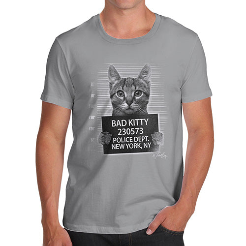 Bad Kitty Mugshot Men's T-Shirt