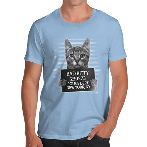 Bad Kitty Mugshot Men's T-Shirt