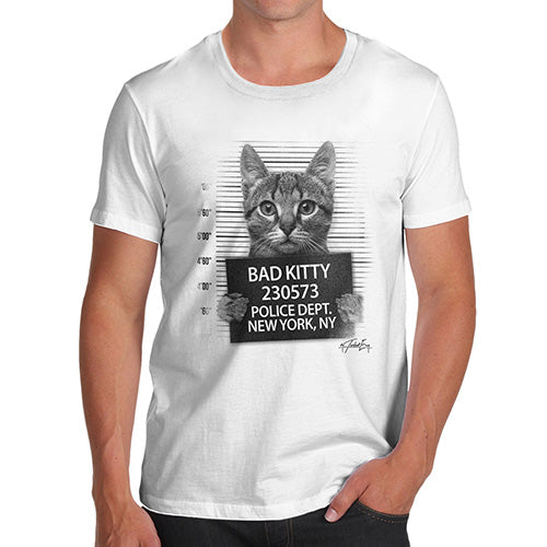 Bad Kitty Mugshot Men's T-Shirt