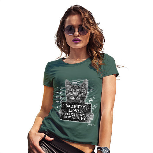 Bad Kitty Mugshot Women's T-Shirt 