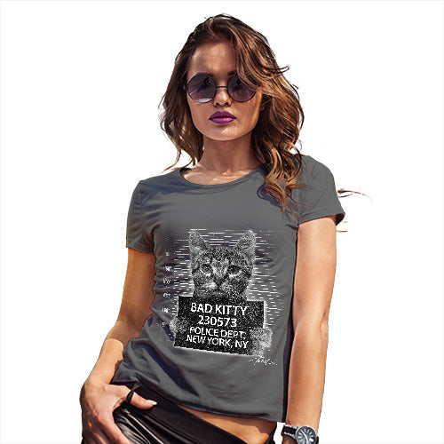 Bad Kitty Mugshot Women's T-Shirt 