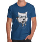 Super Wolf Headphones Men's T-Shirt