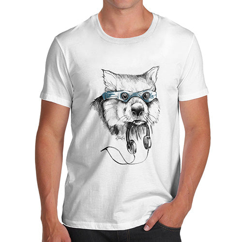 Super Wolf Headphones Men's T-Shirt